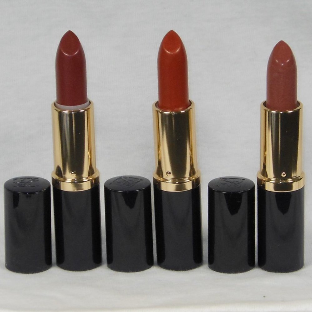 Collection of 3 new Estee Lauder lipsticks.